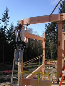 Northwest Timber Frames Raising Day